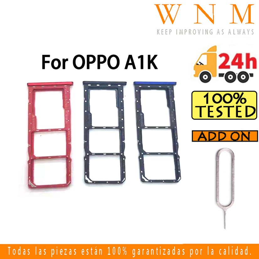 Dành Cho OPPO a1k / Realme C2 Khay Đựng Thẻ Sim Cho OPPO a1k Sim Khe Cắm Thẻ Chủ Đầu Đọc Khe Cắm SD Adapter Thay Thế Một Phần