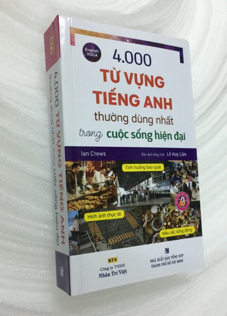 Sách - 4000 từ vựng tiếng anh thường dùng nhất trong cuộc sống hiện đại ( tranh màu )