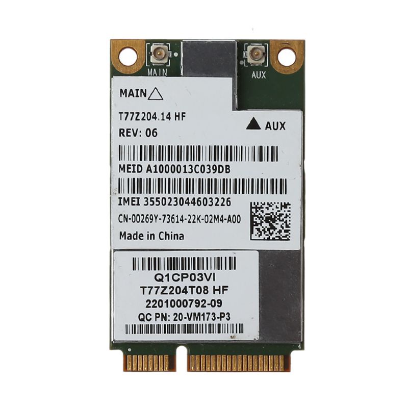 Mô Đun Thẻ WIFI Không Dây 3G WWAN WLAN 00269Y DW5630 Cho Latitude E6420 E5420 0269Y 00269Y DW5630