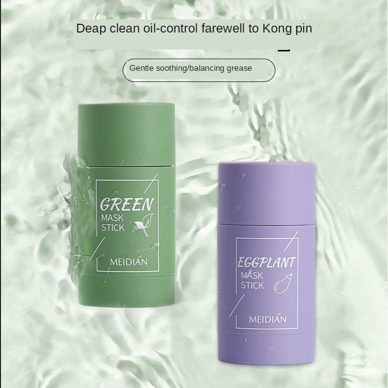 Mặt Nạ Trà Xanh /Green Tea Mask Stick Cà Tím Lột Mụn Đầu Đen Kiểm Soát Dầu Làm Sạch Da Mặt Thương Hiệu Meidian