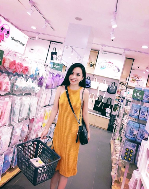 Váy yếm len gân hàng Quảng Châu