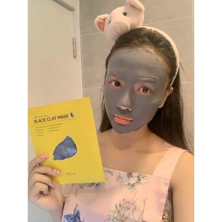 MẶT NẠ  7 IN 1 TOTAL SOLUTION BLACK CLAY MASK ( Tách lẻ 1 miếng)