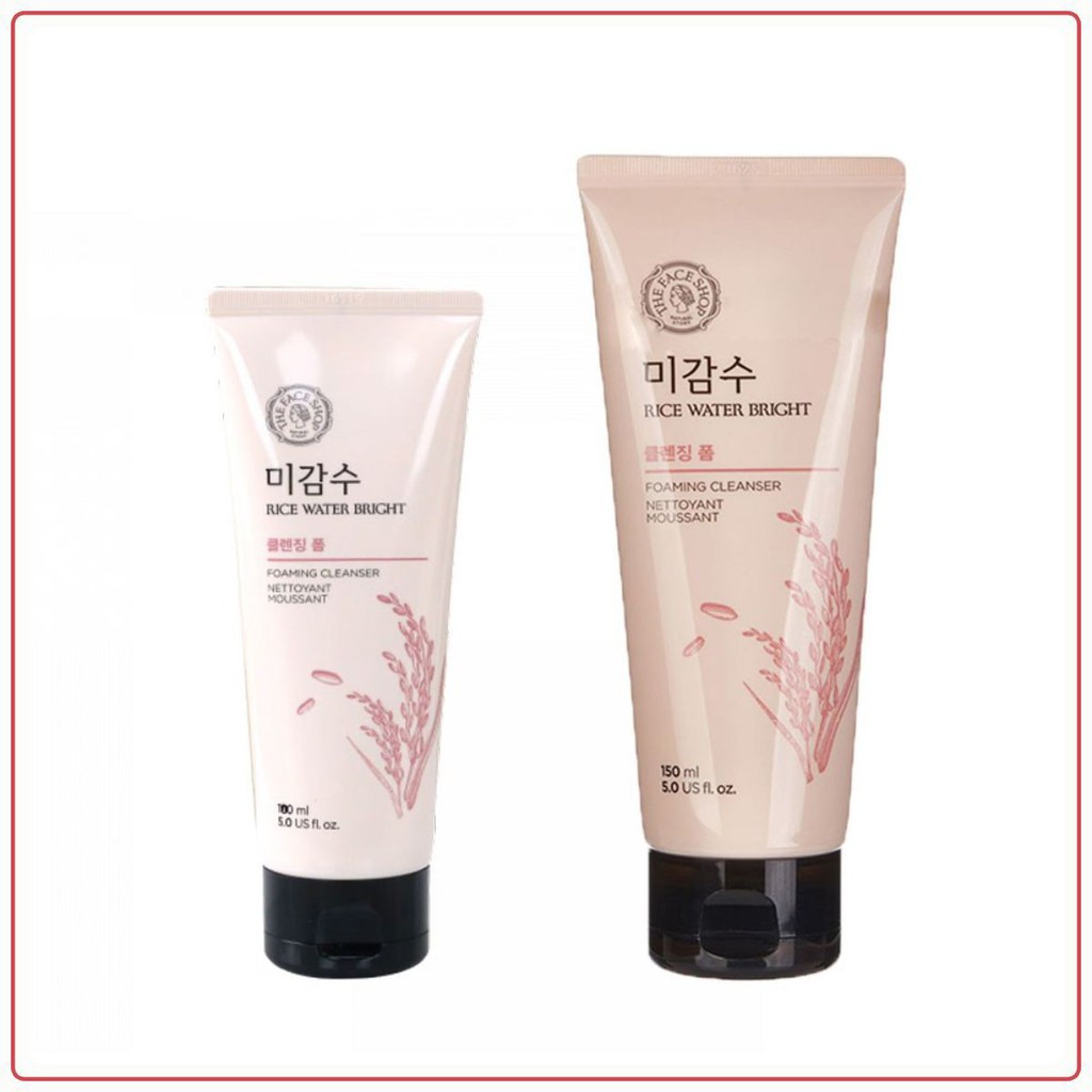 Sữa rửa mặt gạo trắng sáng da Rices Water Bright Foaming Cleanser - HANZY STORE