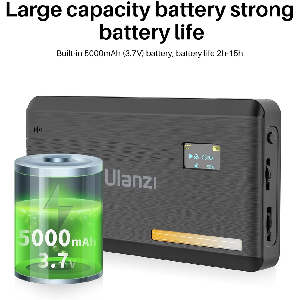 ĐÈN LED ULANZI VL200 ĐỔI MÀU BI-COLOR LED VIDEO LIGHT - HÀNG CHÍNH HÃNG