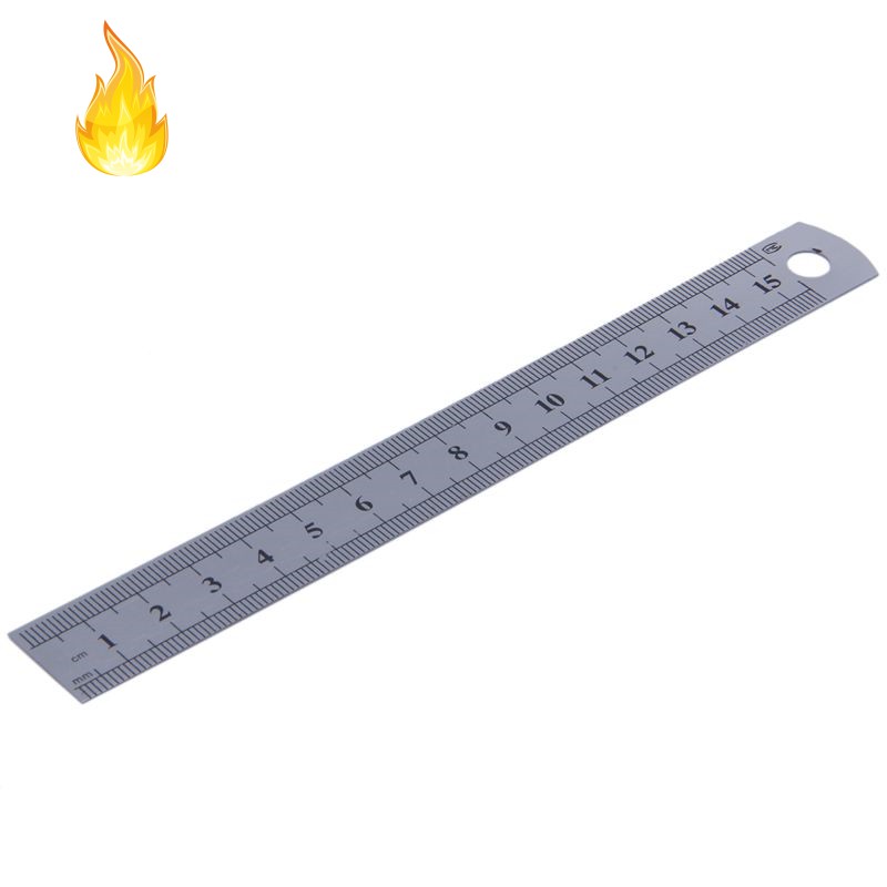 Thước thẳng đo bằng thép không gỉ 15cm 15.24 cm tiện dụng