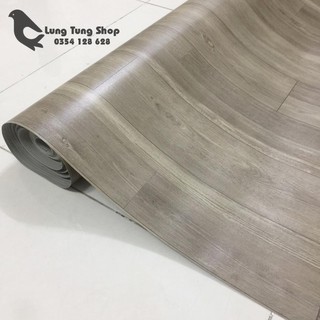 Thảm nhựa simili trải sàn vân gỗ xám - bề mặt nhám hiện rõ vân gỗ như thật