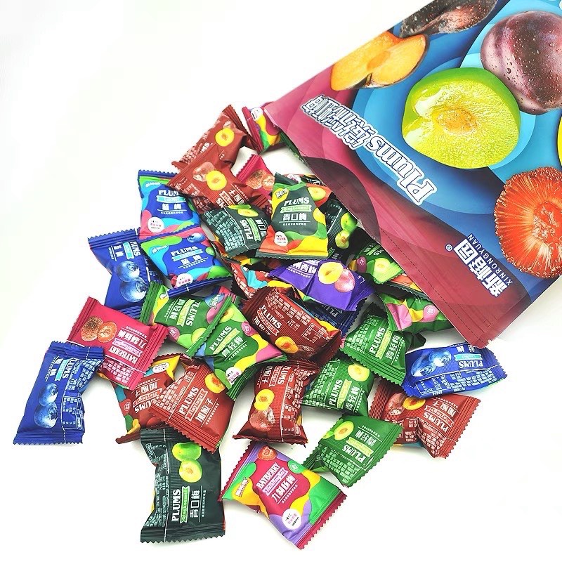 Ô mai Weisiel Plum mix 6 loại 500g - Cherry, việt quất, mơ, mận vàng, mận đen, mận đỏ 🍒