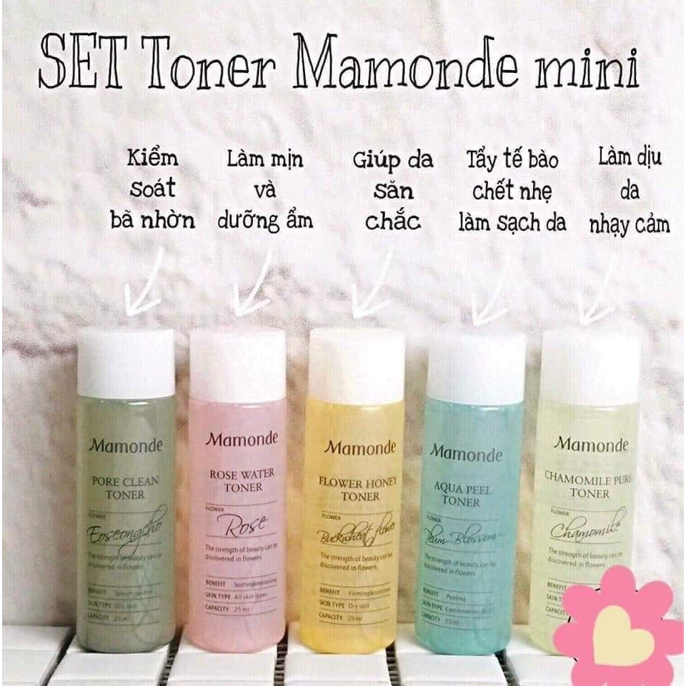 Nước hoa hồng mamonde mini