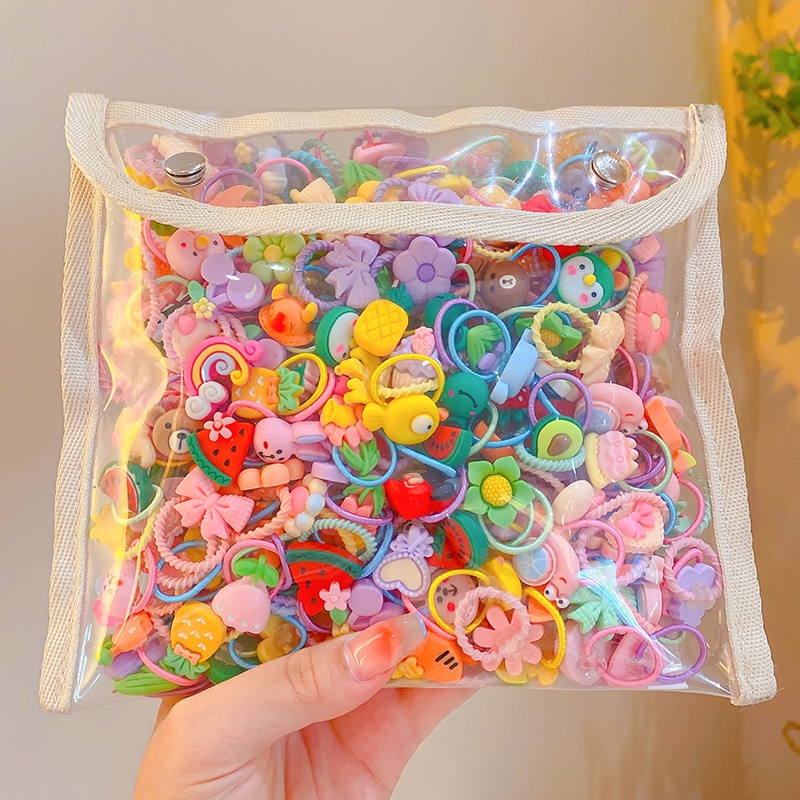 Dây Buộc Tóc Cao Su Cỡ Nhỏ Thiết Kế Dễ Thương Cho Bé