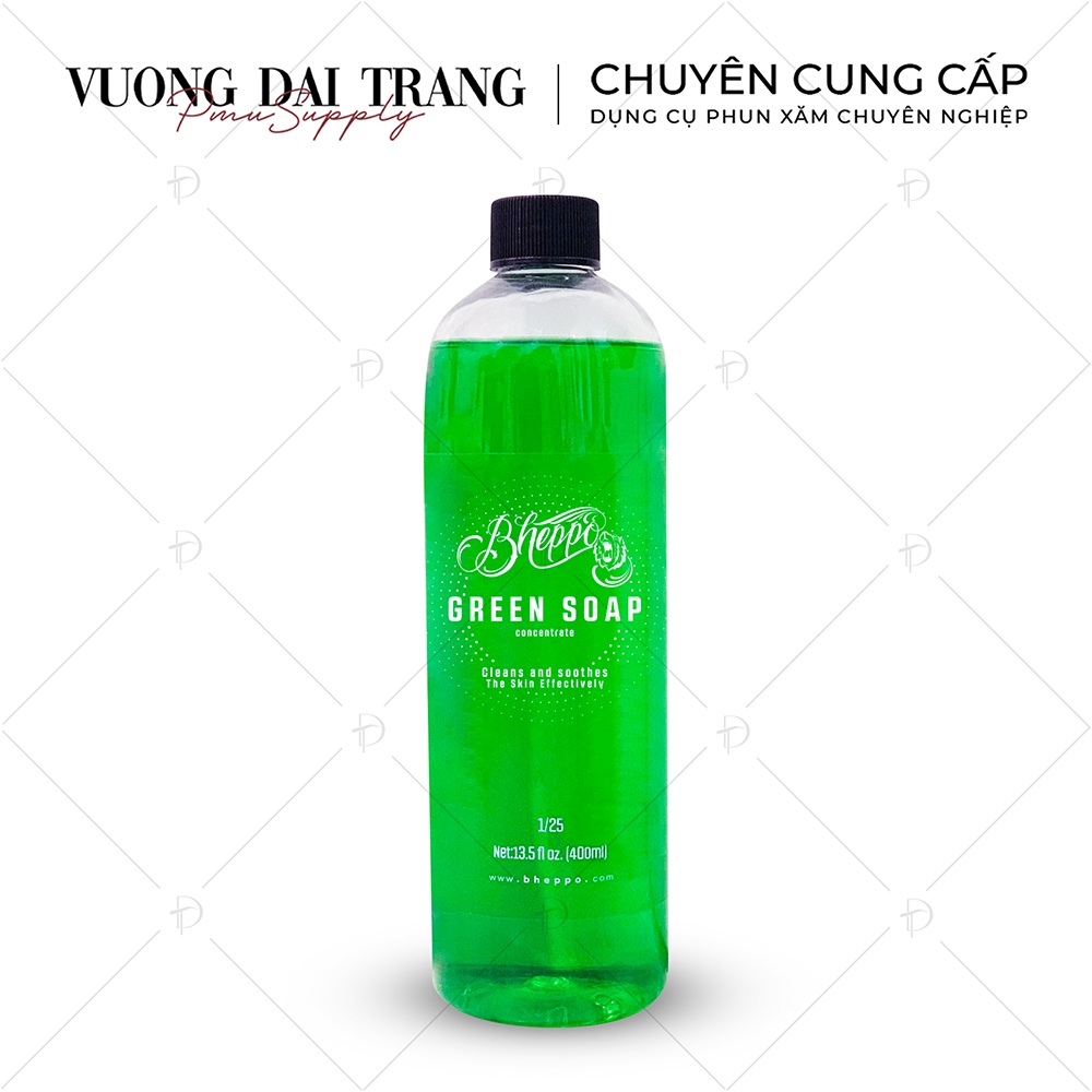 Xịt bọt Green Soap Bheppo vệ sinh sau phun xăm
