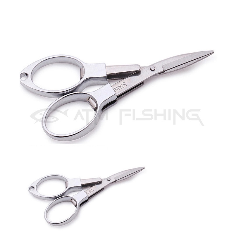 Kéo nhỏ gập gọn đa năng kéo cắt dây thẻo Chuyên Dùng Cho Câu Đài, Câu Lure chất liệu thép không gỉ