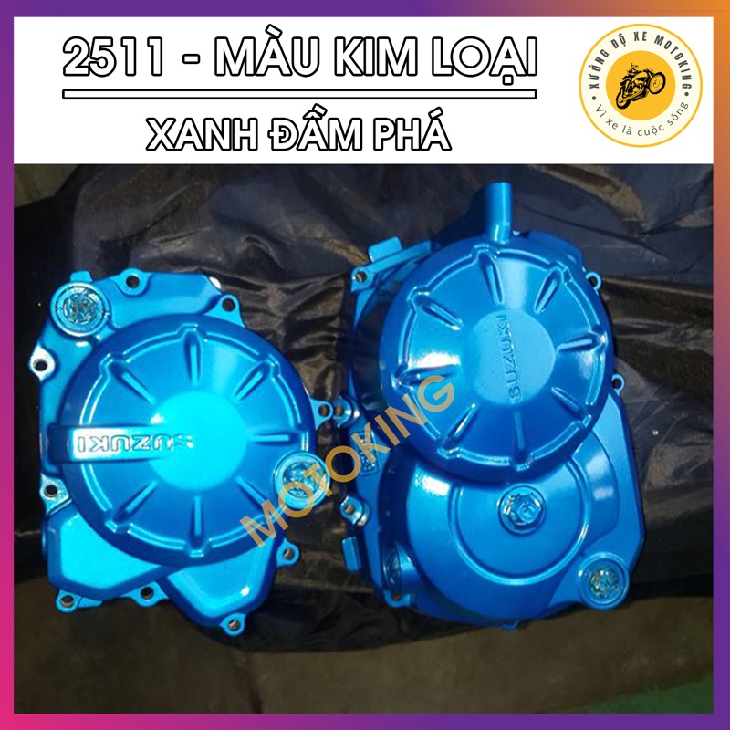 Sơn Samurai xanh đầm phá lấp lánh ánh kim 2511** - chai sơn xịt chuyên dụng dành cho sơn xe máy, ô tô