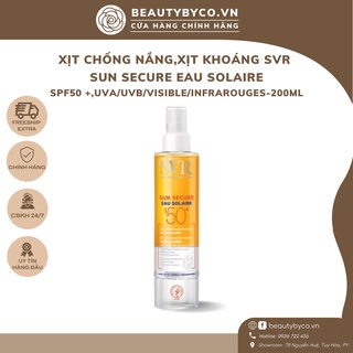 Xịt chống nắng svr eau solaire sun secure lsf 50+ 200ml