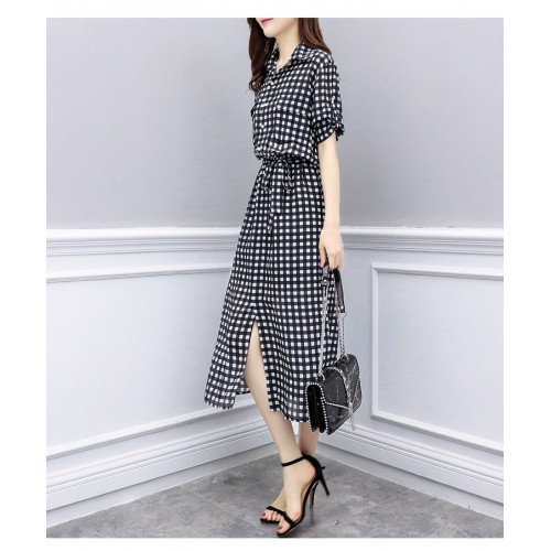 ĐẦM XÒE ĐẸP CÔNG SỞ GIÁ TỐT  [tặng ngay bút chì kẻ mày ] (CARO THẮT EO) | BigBuy360 - bigbuy360.vn