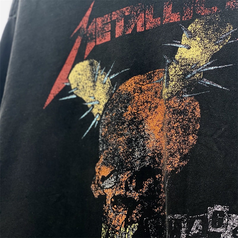 Áo Thun Tay Ngắn In Hình Đầu Lâu Cá Tính Chất Lượng Cao