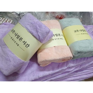 Khăn tắm Hàn Quốc siêu mềm siêu thấm to quấn người 70x140cm