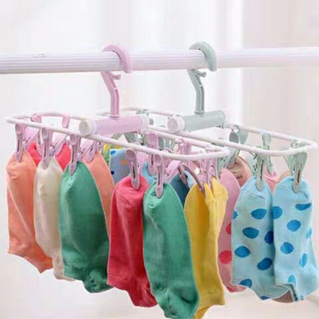 Móc chùm phơi đồ 12 kẹp tiện dụng