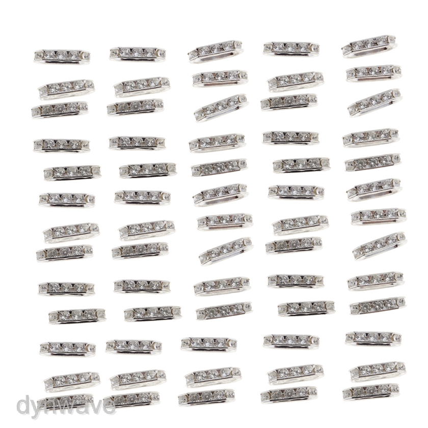 Bộ 100 Hạt Đá 3 Lỗ Dùng Làm Trang Sức