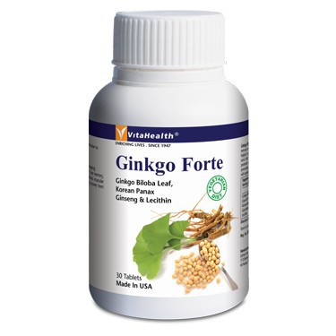 VitaHealth Ginkgo Forte Hỗ Trợ Cải Thiện Chức Năng Thần Kinh và Trí Não ( 30 Viên)