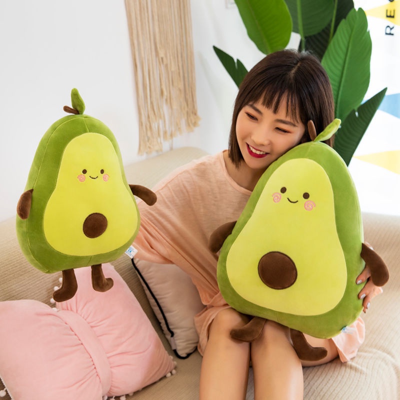 Gấu bông gối ôm bơ mũ có chân,dễ thương Vải nhung mềm mịn 40cm