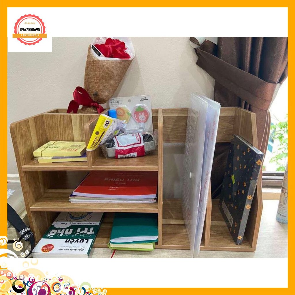 kệ sách để bàn , kệ gỗ công nghiệp MDF mã 02 độ chống ẩm cao đa năng tiện lợi giá siêu rẻ