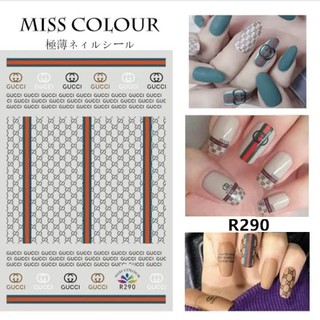 Sticker gucci 3D trang trí móng