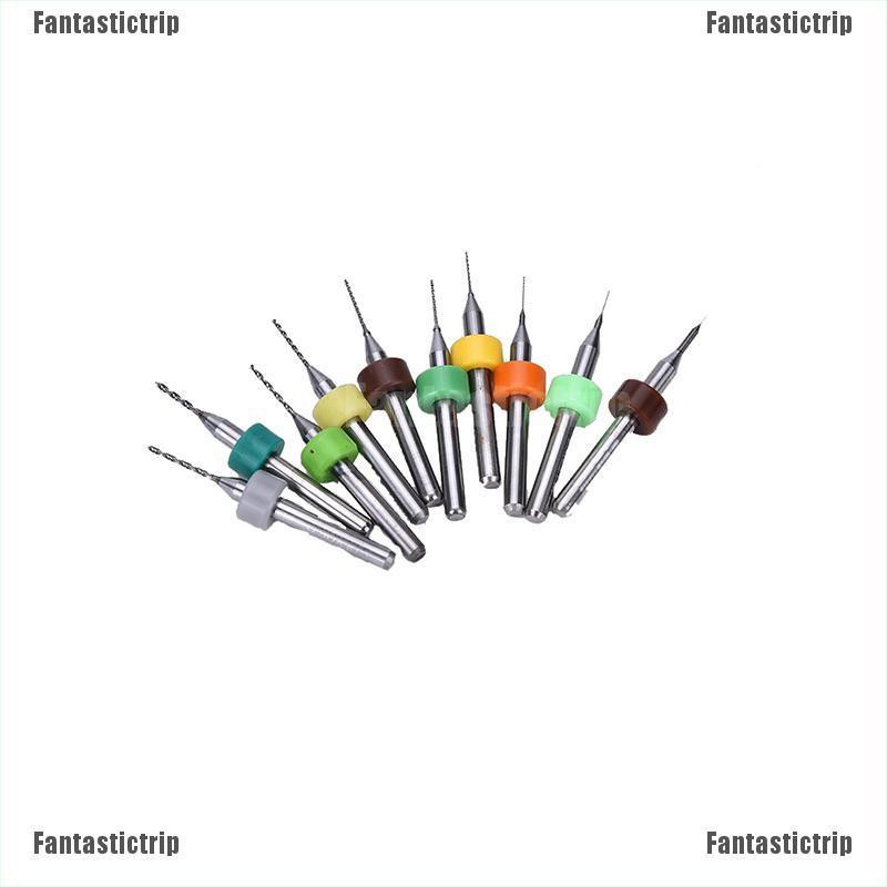 Bộ 10 Mũi Khoan PCB CNC 0.1mm-1.0mm Cho Micro-Circuit