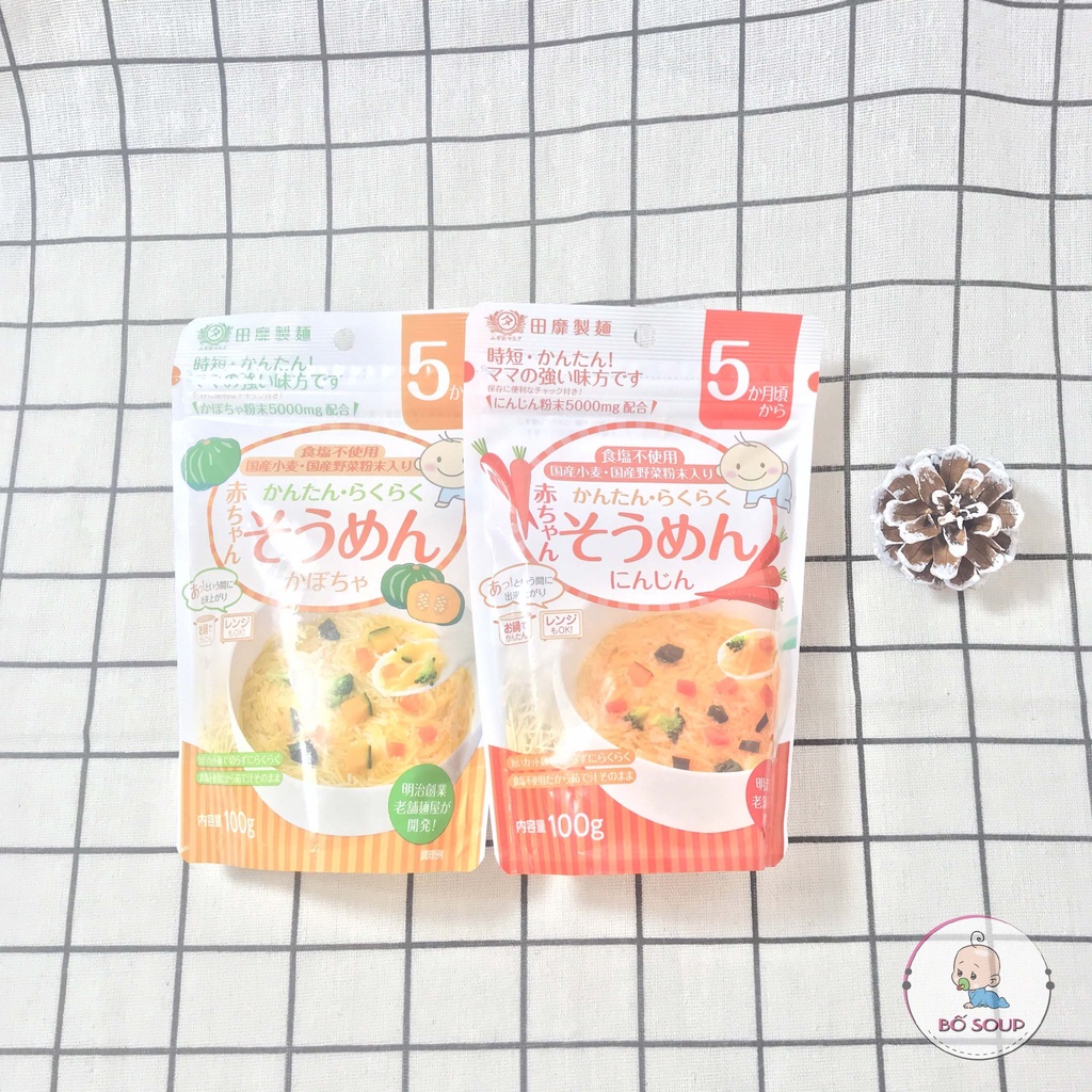 Mì Somen Tanabiki tách muối cho Bé ăn dặm 5m+ (100g)