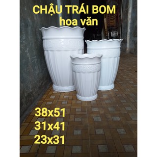 Chậu nhựa trái bom
