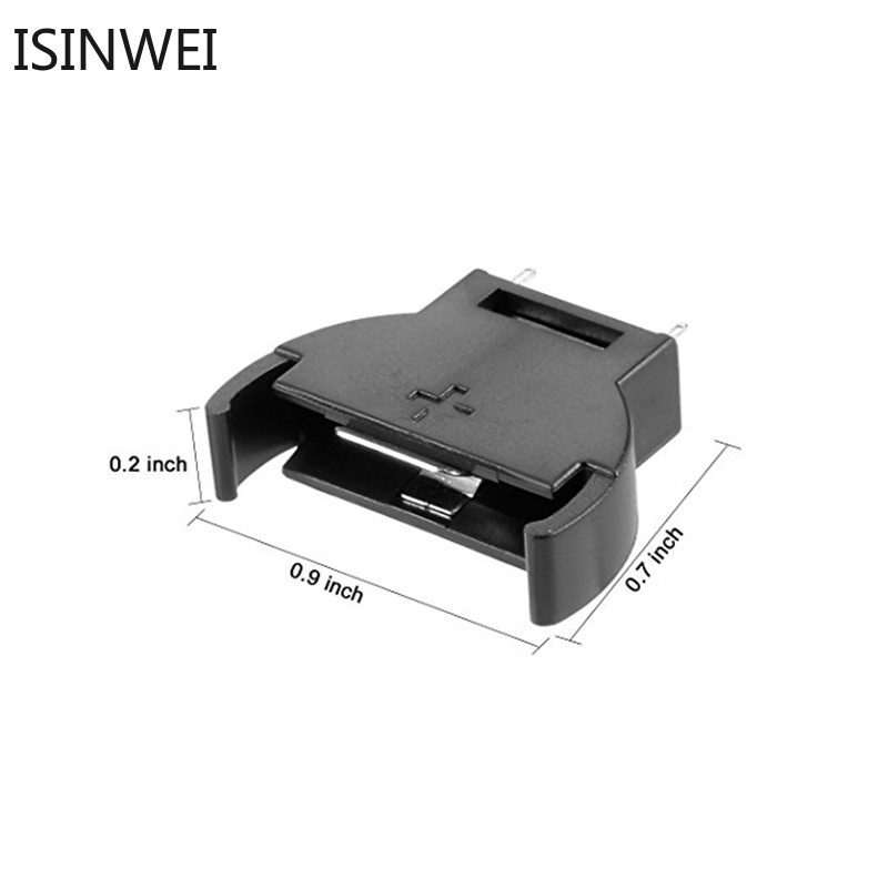 Bộ 100 Hộp Nhựa Đựng Pin 3 Pin Màu Đen CR2032 2032 3V