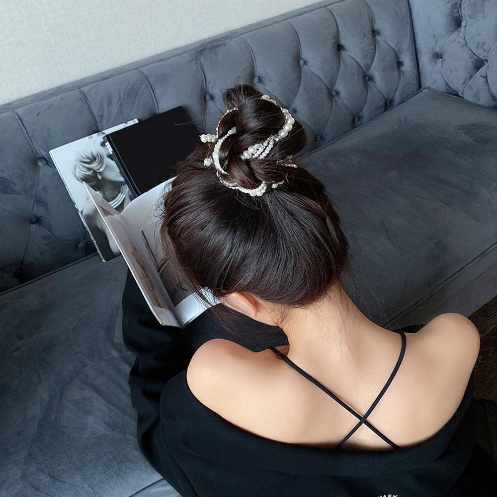 Phụ Kiện Tóc Giả Nối Dài Kiểu Chuỗi Dài Thời Trang Cho Cô Dâu