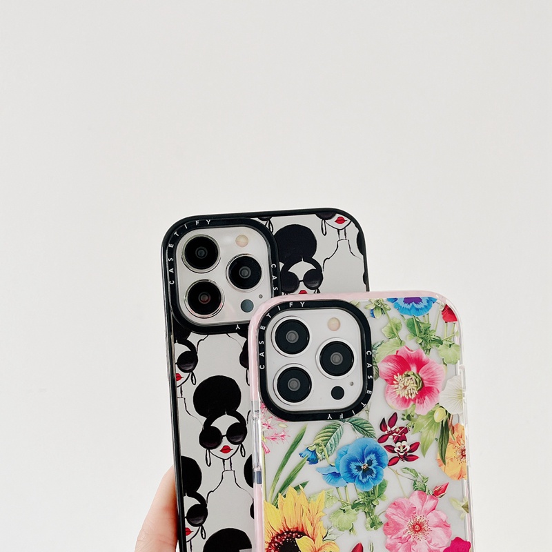 Casetify Ốp Điện Thoại silicone Mềm In Hình alice + olivia Cầu Vồng Cho iphone 15 11 12 13 14 plus pro max