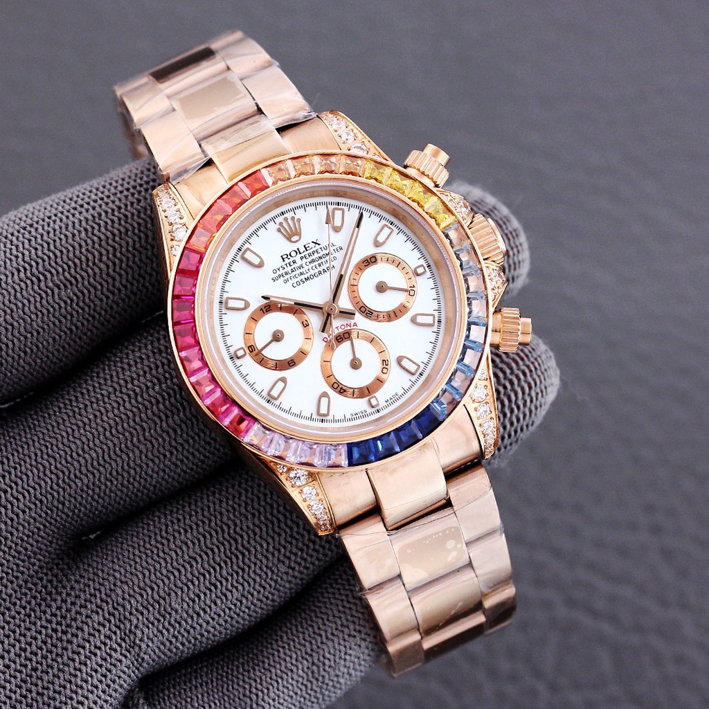 Đồng hồ nam Rolex Daytona series Đồng hồ cơ đa chức năng dành cho nam Kích thước: 42mm