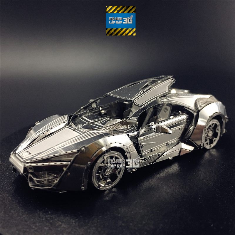 Mô hình 3D kim loại lắp ráp "Cực phẩm" Siêu xe Ả Rập Lykan Hypersport trong phim Fast & Furious 7 [ Chưa lắp ]