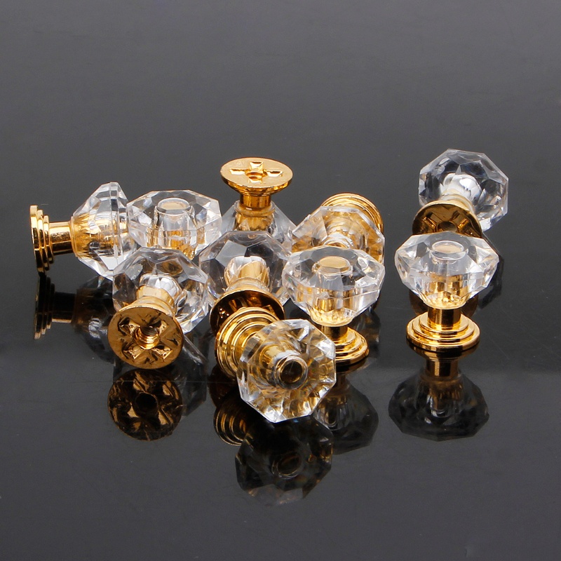 ✿ Set 10 Tay Nắm Ngăn Kéo Tủ Bằng Acrylic Cứng