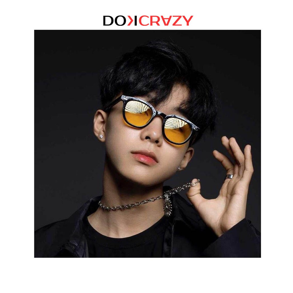 Kính mát vuông tròn nam nữ chống tia UV TIGA local brand DOKCRAZY mắt râm thời trang cao cấp style retro trendy Hàn Quốc | BigBuy360 - bigbuy360.vn