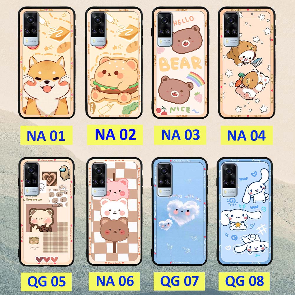 Ốp lưng Vivo Y51 2020 / Y53s in hình họa tiết động vật cute đáng yêu