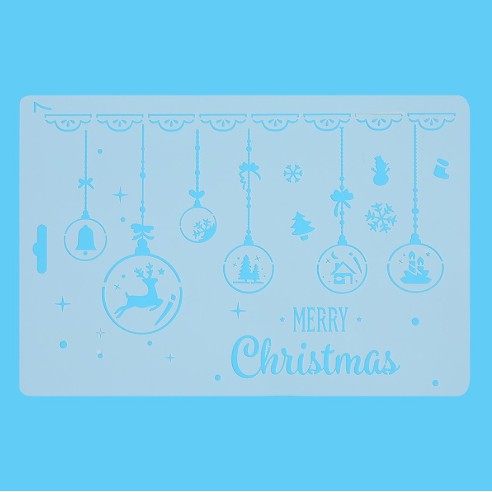 Thước Vẽ Hoạ Tiết Thủ Công Merry Christmas - Mẫu 7