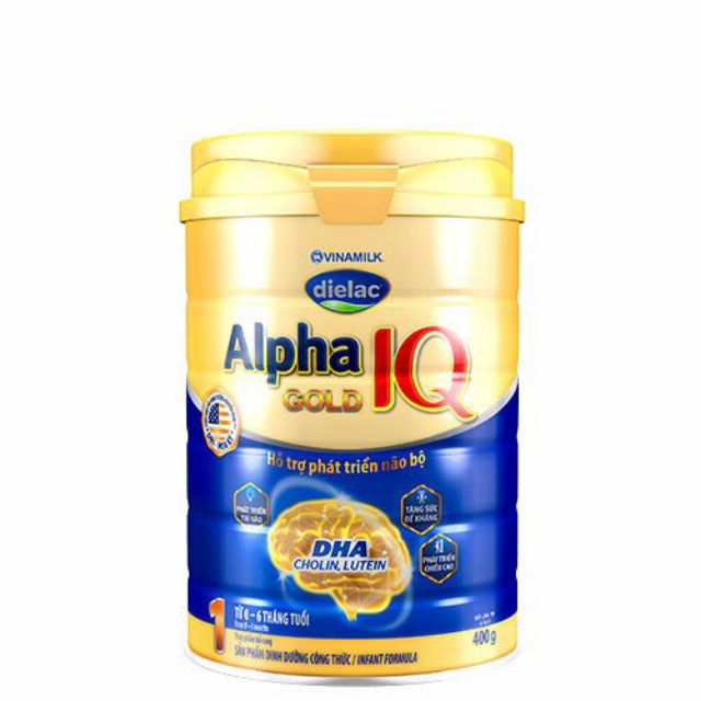 Sữa bột Vinamilk Dielac Alpha Gold IQ Step 1( 400g)