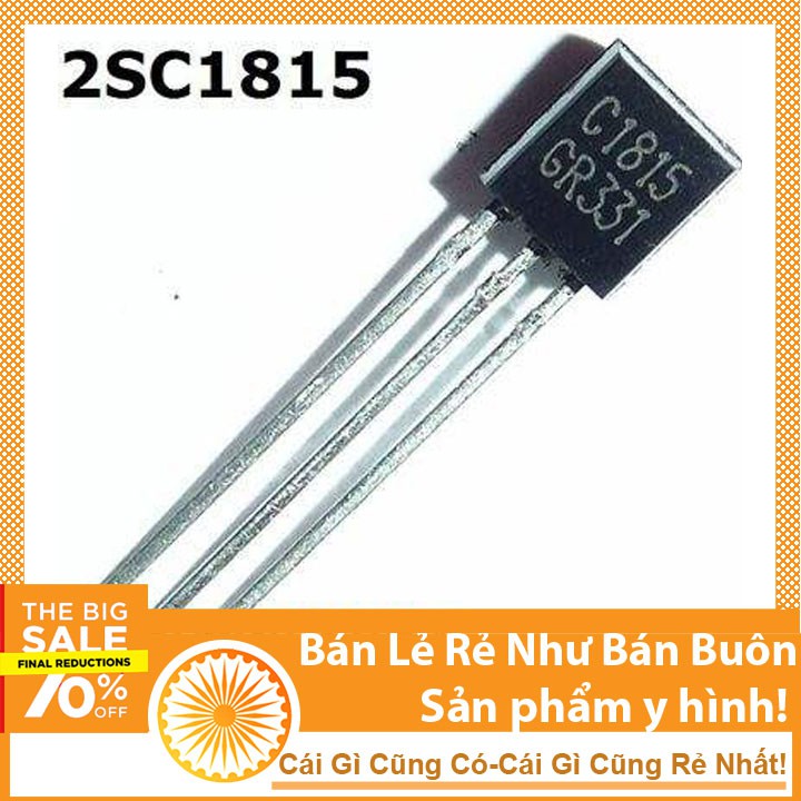 2 chiếc IC Transistor C1815 TO-92 TRANS NPN 0,15A 50V