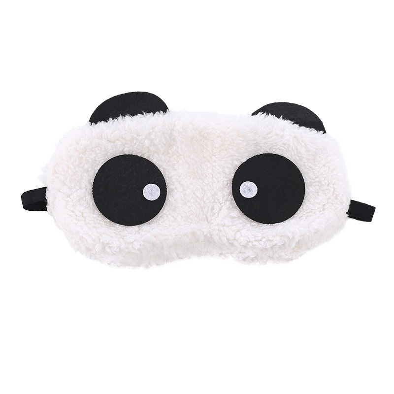 Miếng Bịt Mắt Ngủ Bằng Vải Nhung Lông Thiết Kế Hình Gấu Trúc Dễ Thương sẵn VN
