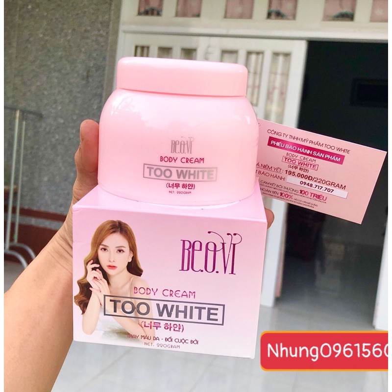 Body Too White Beovi Chính Hãng | BigBuy360 - bigbuy360.vn