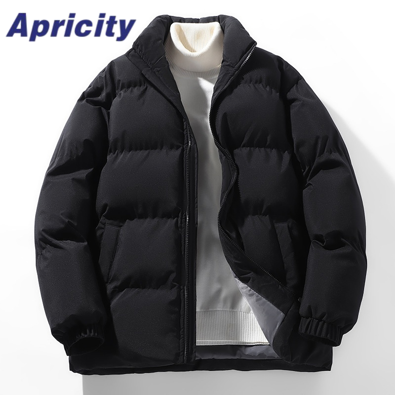 Apricity Áo Khoác Đệm cotton Dày Giữ Ấm Mùa Đông Phong Cách Hong Kong Cho Nam