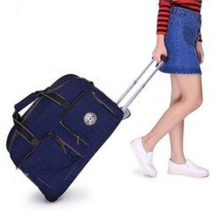 Vali kéo KIPLING hàng VNXK màu xanh dương đen