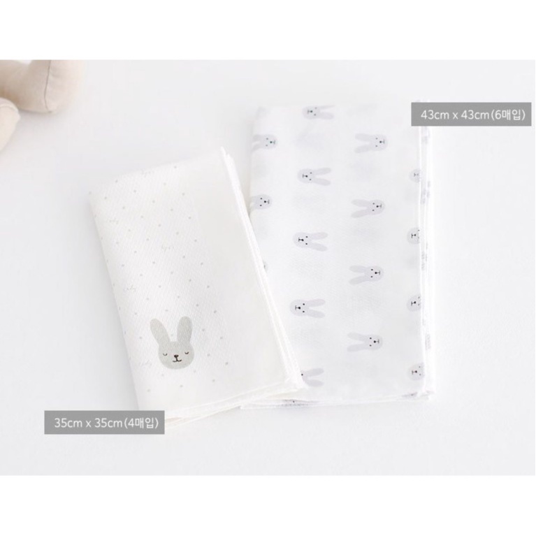 Bộ 10 Khăn Tay Thỏ CubynMom