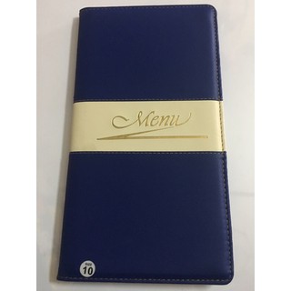 Bìa 10 lá menu may da cao cấp