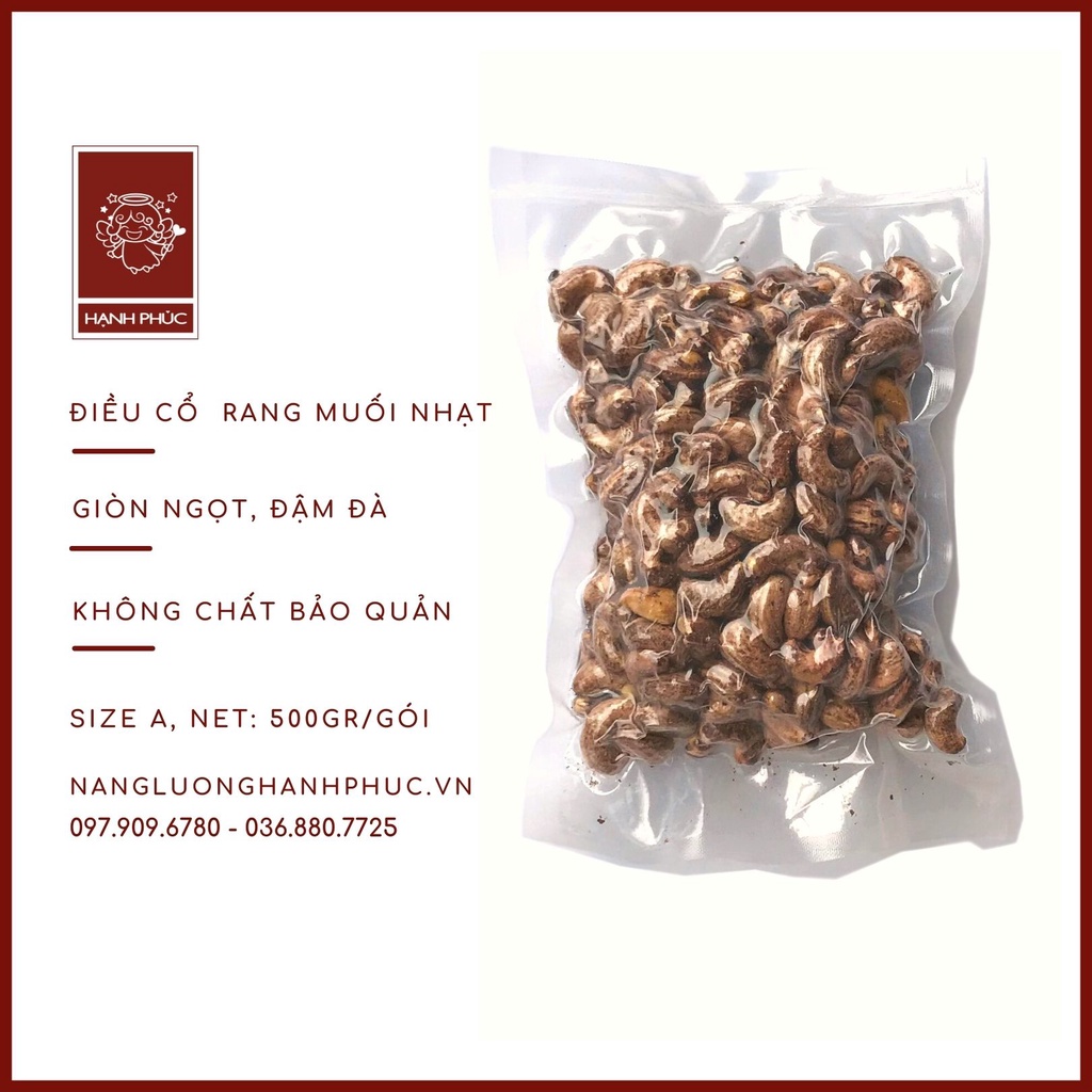 Hạt điều rang muối - hạt điều bình phước - gói 500gr