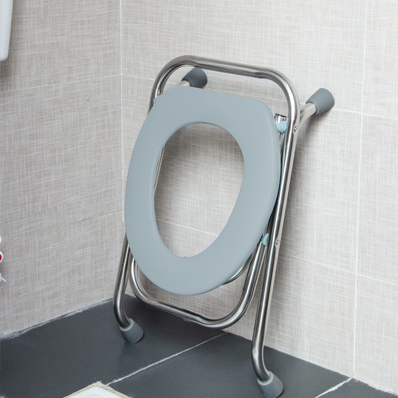 Ghế Ngồi Toilet Di Động Có Thể Gập Lại Tiện Dụng Cho Người Già / Người Lớn Tuổi