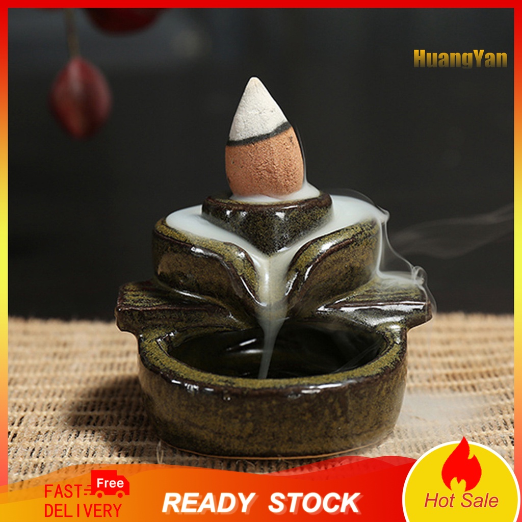 Giá Đỡ Đốt Trầm Hương Bằng Gốm Sứ Hình Thác Nước Độc Đáo Trang Trí Nhà Cửa