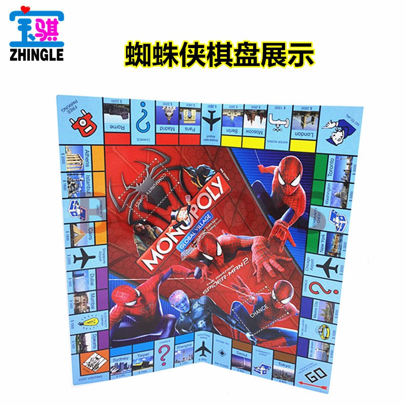 Bộ Đồ Chơi Board Game Hoạt Hình Người Nhện Cho 2-8 Người Chơi